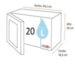 Microondas Bosch FEL023MS2 20 lt acero inoxidable