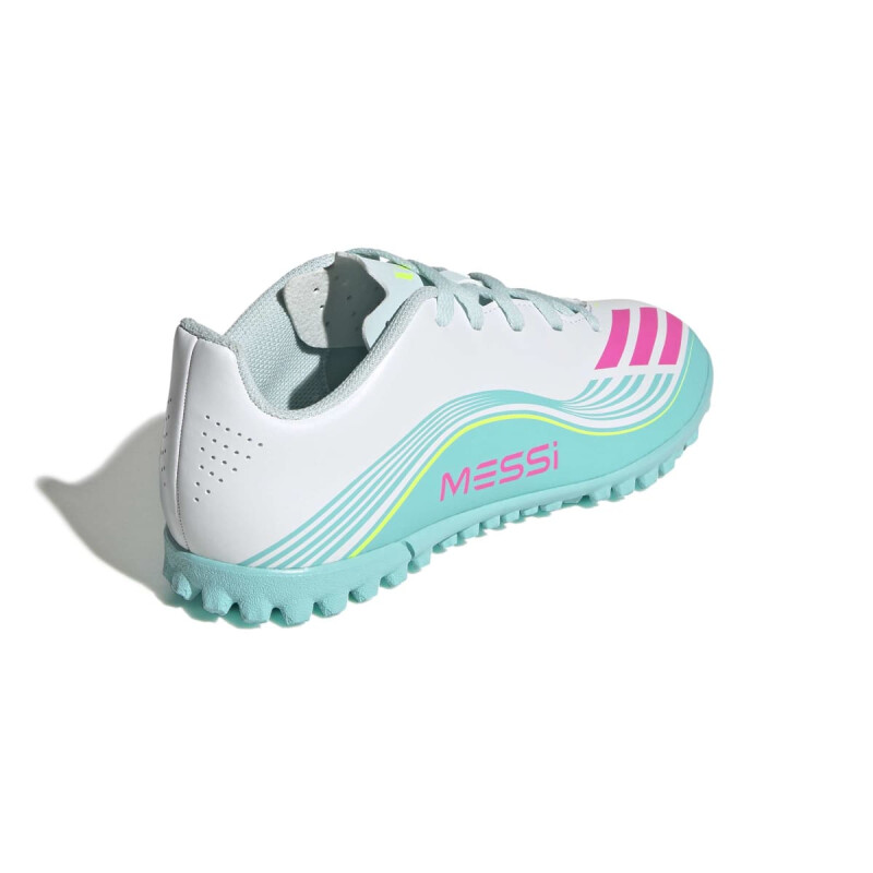 Championes FUTBOL 5 JR (TF) Adidas F50 MESSI CLUB TF J de Niños - JQ0949 Blanco-rosado
