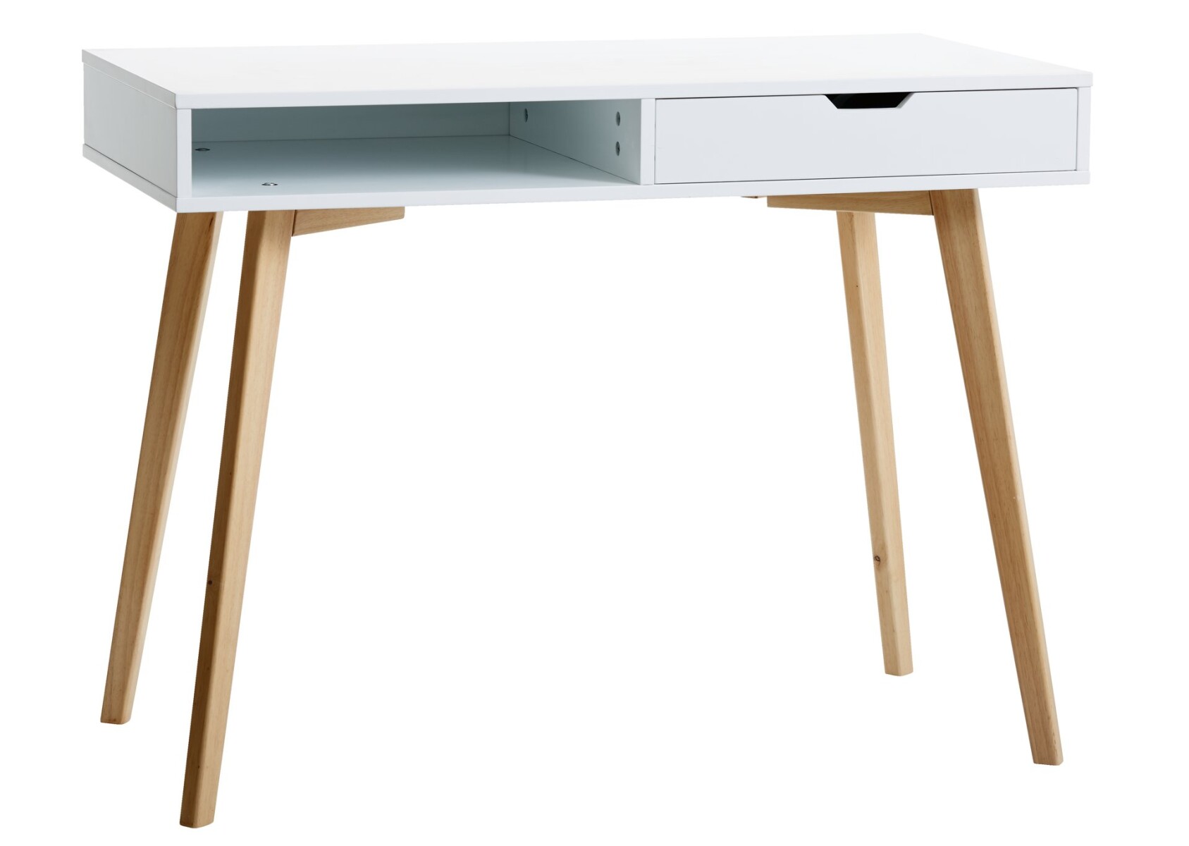 Escritorio TAMHOLT 50x100 blanco/natural - Blanco/natural 