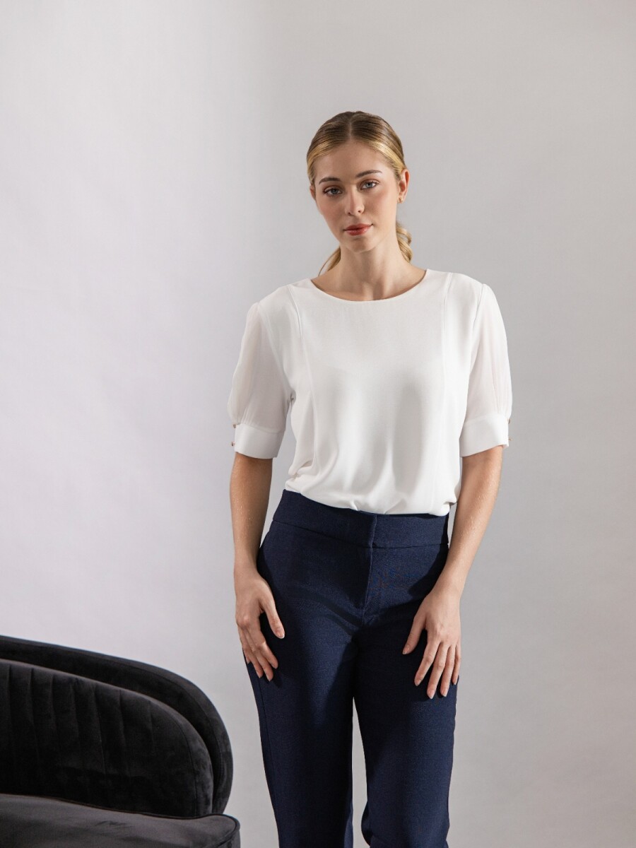 Blusa. - Celeste 