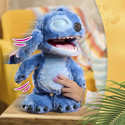 Peluche Interactivo Stitch con Sonido y Reacciones Just Play U