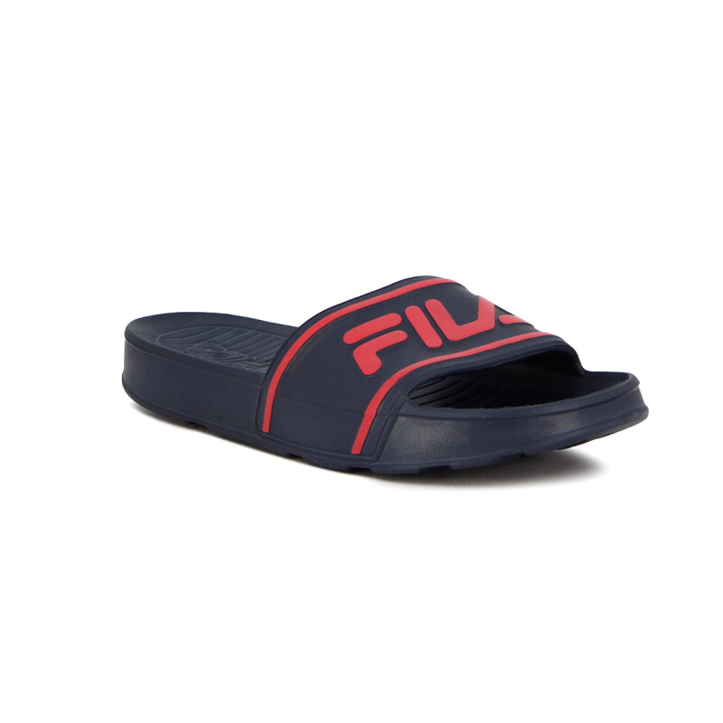 Chanclas Fila Sleek Slide Stfnvy/fred/fred Marino-rojo