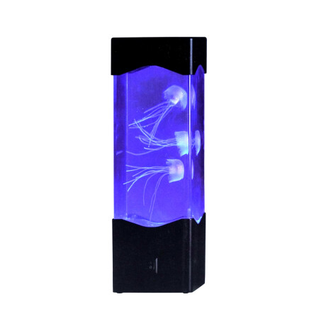 LAMPARA PRISMA AGUA C/MEDUSAS 6.5X6.5CM BASE 22CM ALTO USB LAMPARA PRISMA AGUA C/MEDUSAS 6.5X6.5CM BASE 22CM ALTO USB