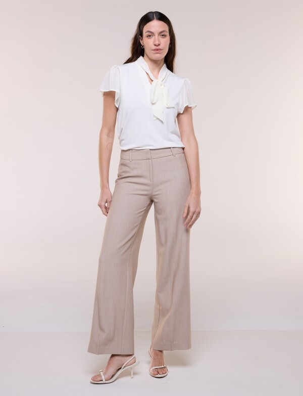 Pantalón Sastrero Wide Leg TOSTADO