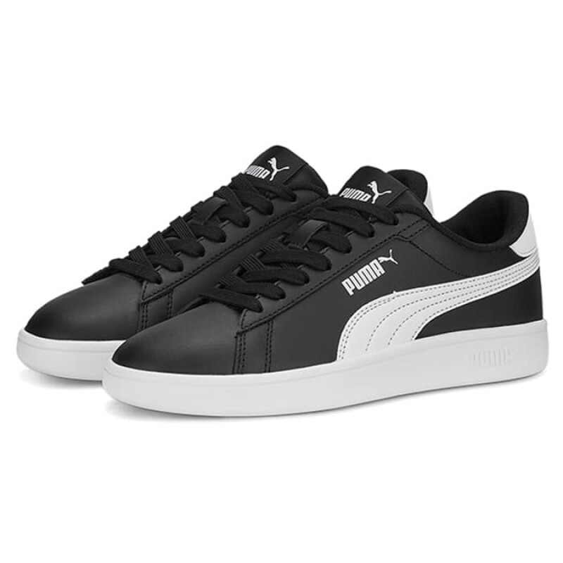 Championes PUMA SMASH 3.0 L JR de Mujer - 392031 03 Negro-blanco