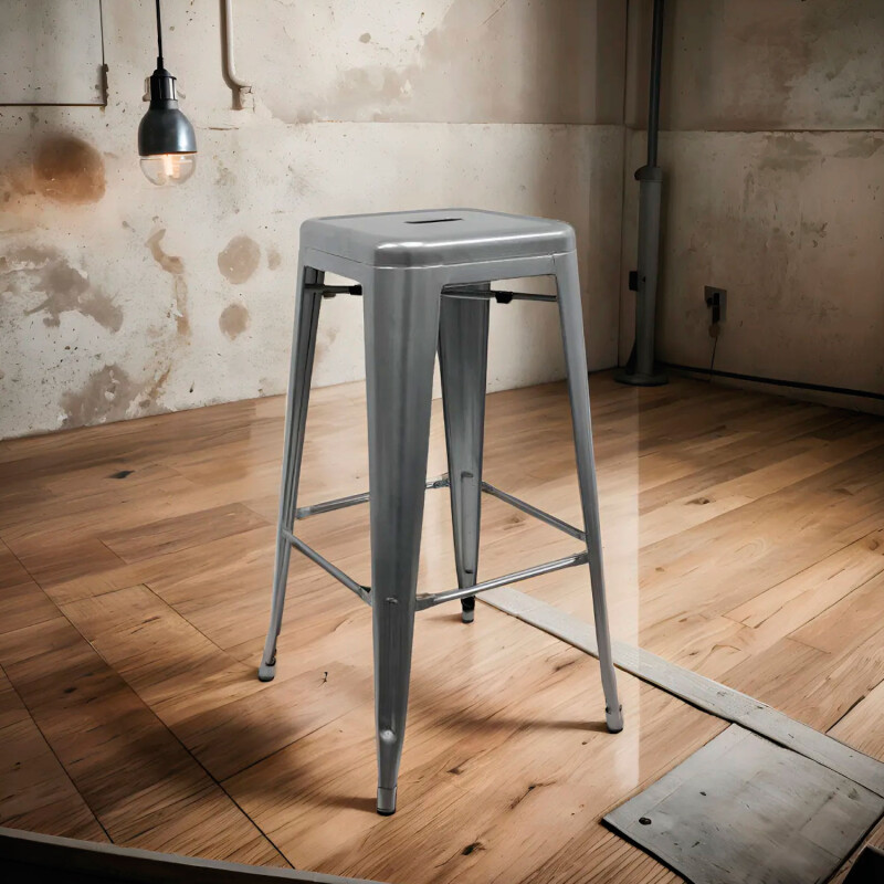 Taburete Tolix Hogar Pub Muebles Gris