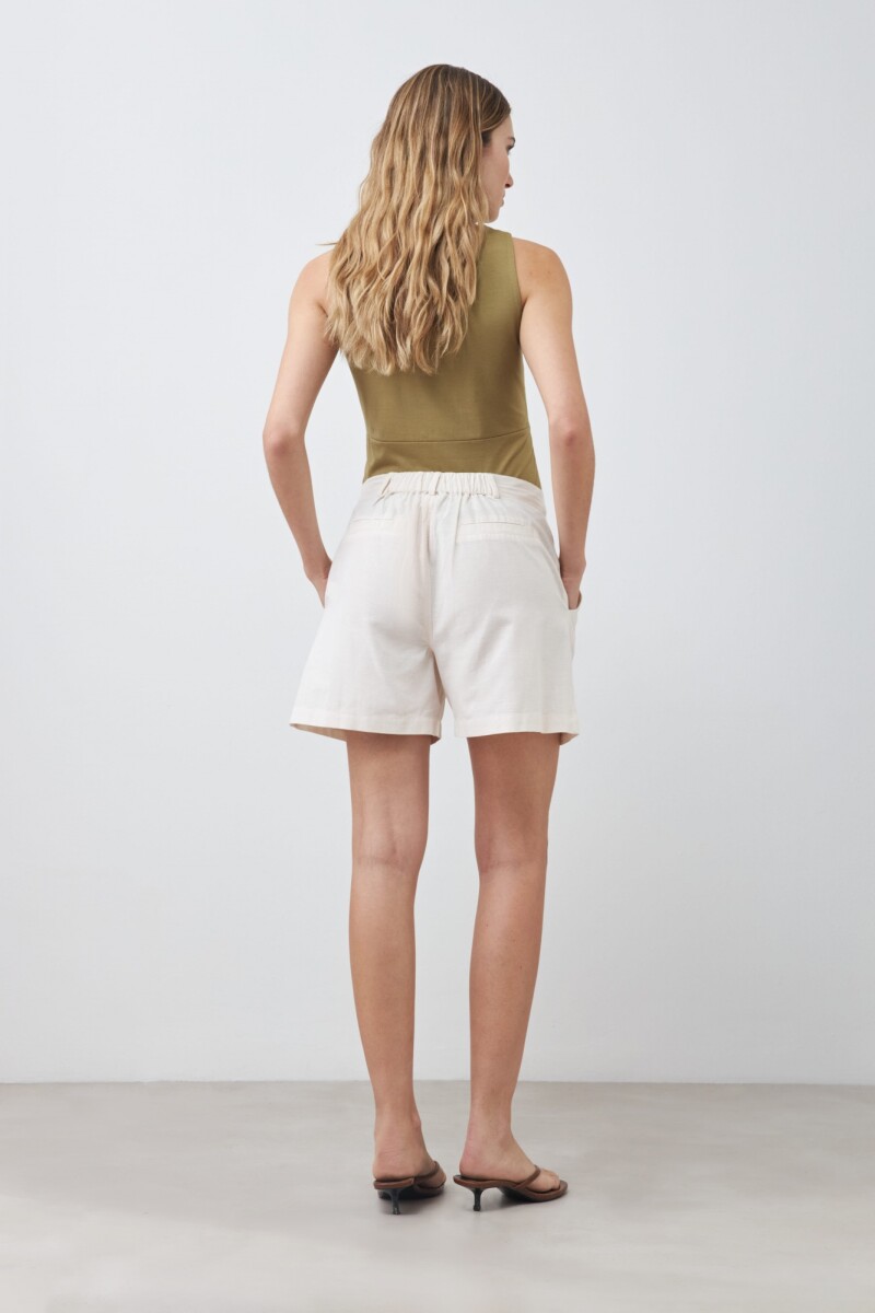 Short clásico beige melange