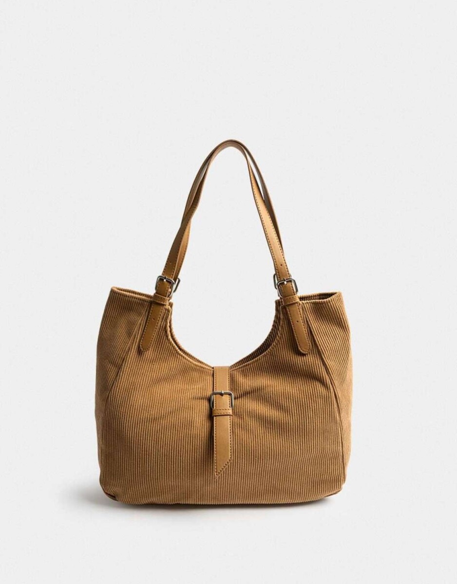 Cartera Cartera Saca Corderoy Chocolate - Marron Camel 