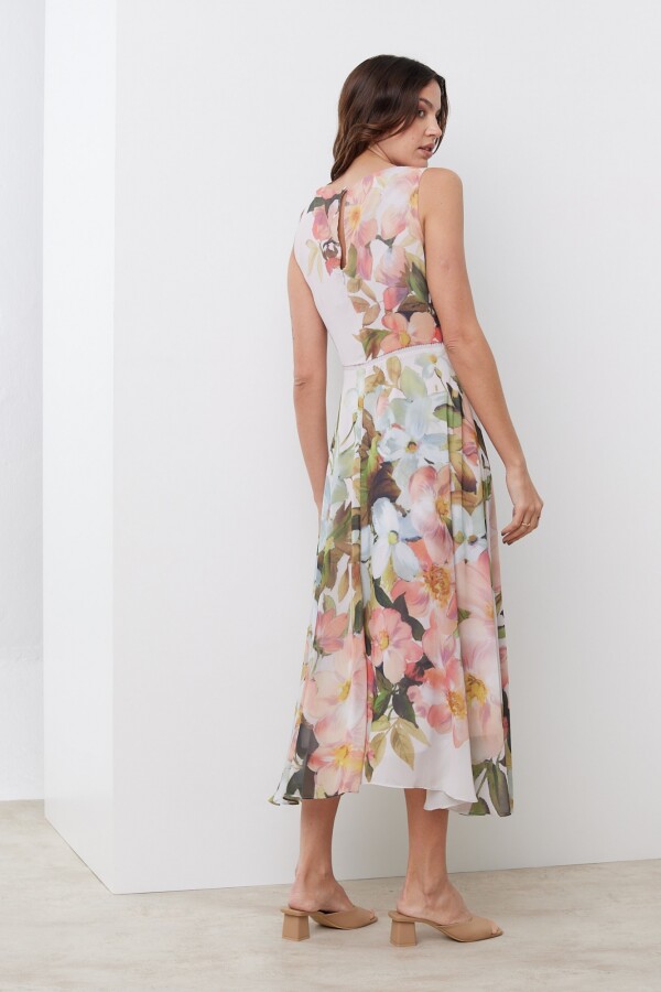 Vestido Maxi Flores ROSA/MULTI