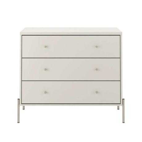 Comoda Jasper 3 cajones White Matte champ