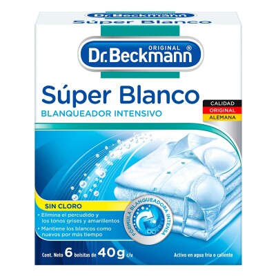 Toallitas Super Blanco Dr.beckmann 40 Grs. 6 Uds. Toallitas Super Blanco Dr.beckmann 40 Grs. 6 Uds.