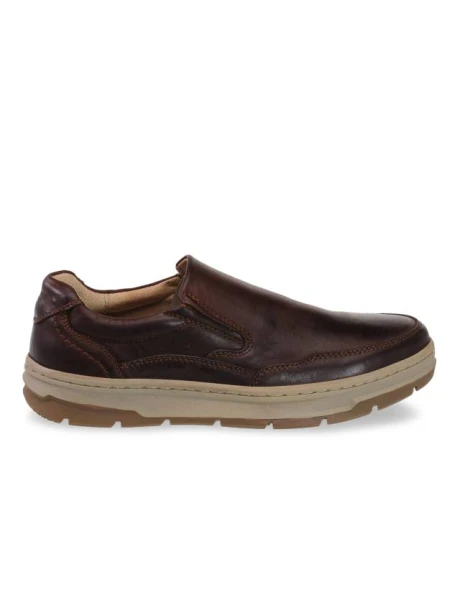 ZAPATO CUERO SIN CORDONES Marron