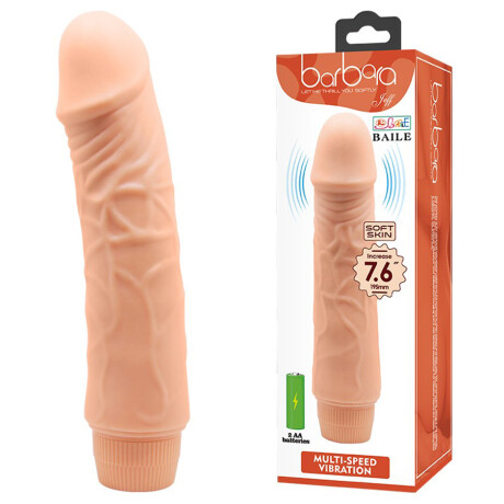 Vibrador Multispeed Barbara 19.5 cm Carne