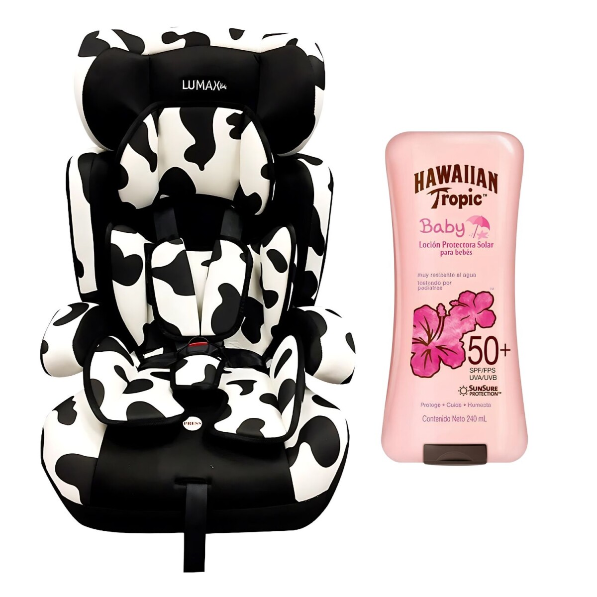 Combo Bebé Silla Booster Lumax + Protector Solar Infantil 