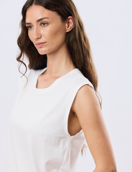 REMERA LISA DE ALGODÓN Blanco
