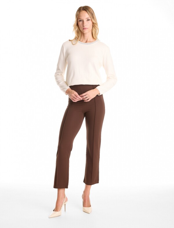 Pantalon Cigarette MARRON