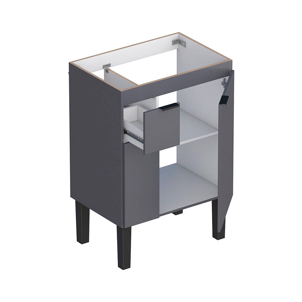 MUEBLE DE BAÑO MODELO MAGNOLIA GRIS SIN TAPA Mueble De Baño Modelo Magnolia Gris Sin Tapa