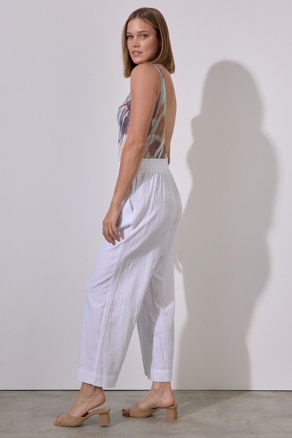 Pantalon Lino BLANCO