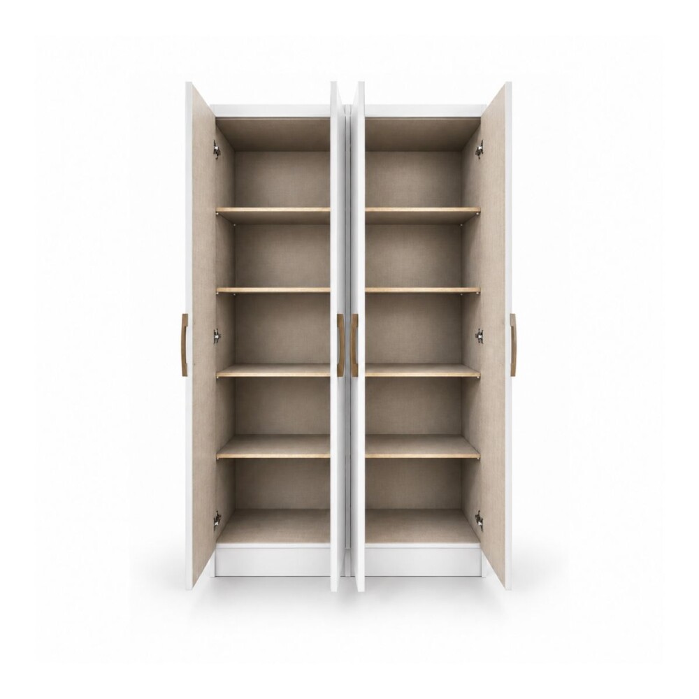 ROPERO MULTIUSO - 4 PUERTAS BLANCO