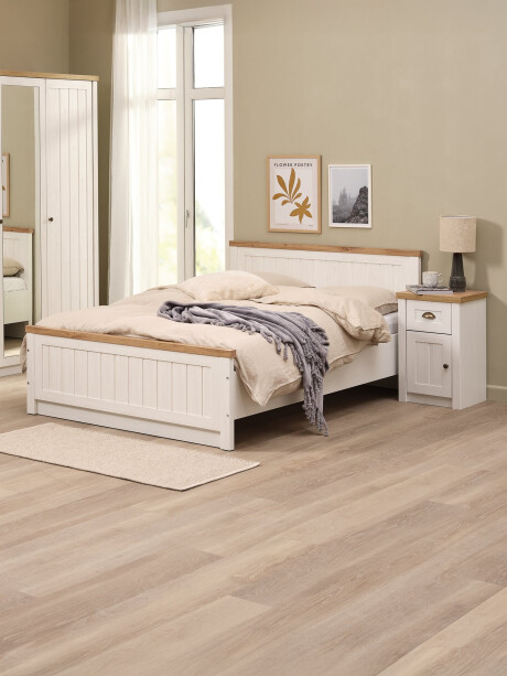 Estructura cama MARKSKEL Queen 160x200 roble/bl Estructura cama MARKSKEL Queen 160x200 roble/bl