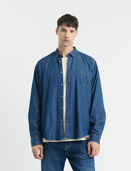 012637 CAMISA HARRY Azul