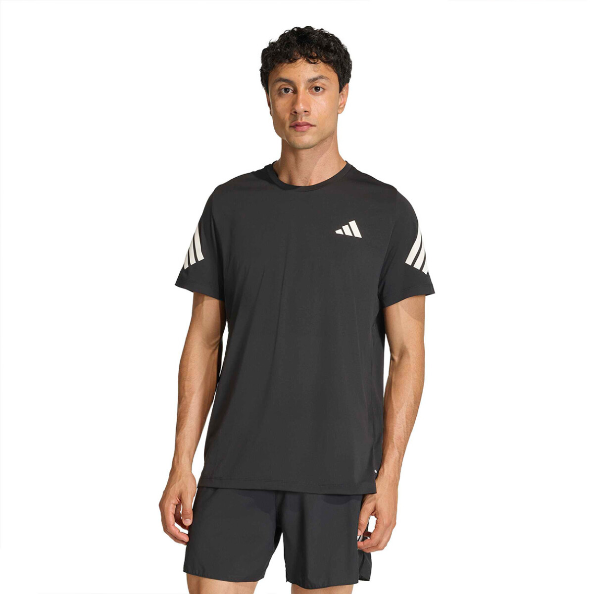 Adidas Remera ADI365/// T M - Negro-Blanco 