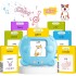 Tarjetas Interactivas Aprende Inglés Español Infantil Niños Variante Color Azul