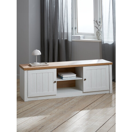 Mueble Tv Markskel Blanco/Roble
