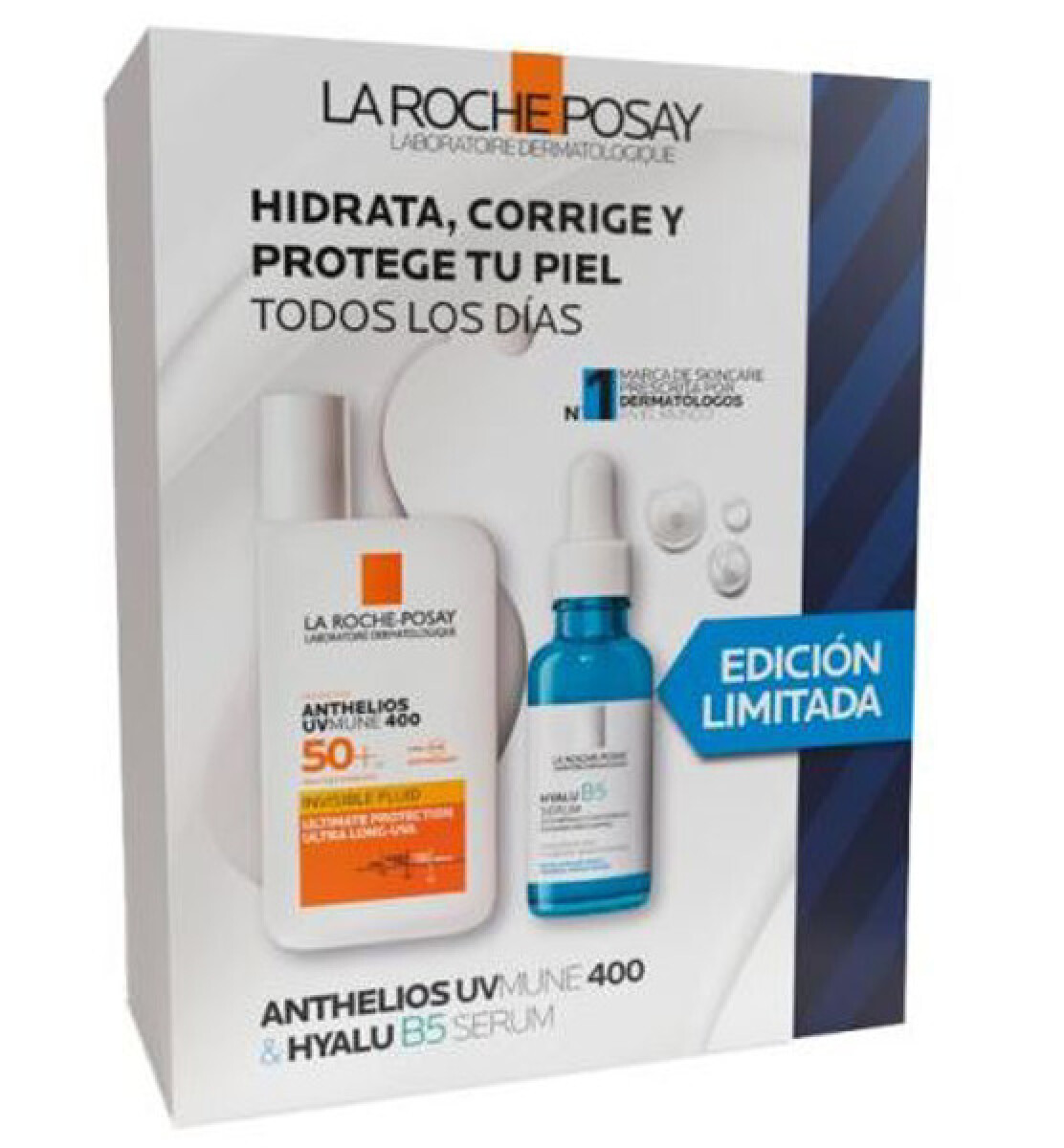 La Roche Posay Pack Hyalu B5 Serum + Anthelios UV Mune Fluido 50 FPS 30+50ml – Hidratación y Protección Solar Avanzada