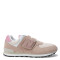 Championes Infantiles New Balance Lifestyle Velcro 574 Camel - Beige - Rosado
