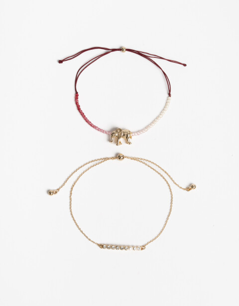 Pulseras Flexibles Sets Lucky charm Set De Pulseras Lucky - Combinacion Multicolor