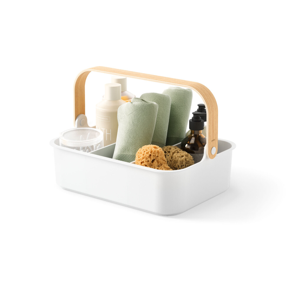 CONTENEDOR APILABLE BLANCO PLÁSTICO RECICLADO BELLWOOD BIN L