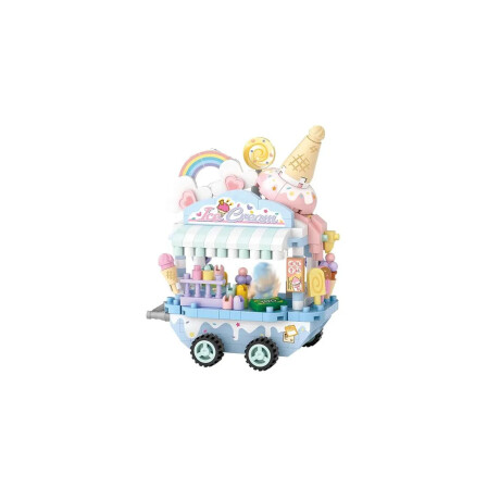 Juguete bloques mini carrito helados