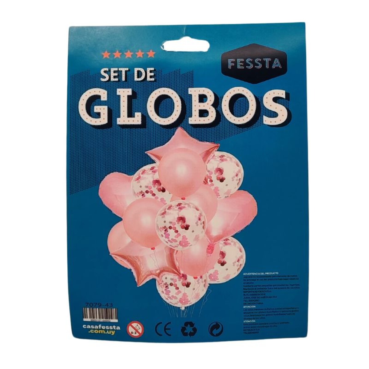 Set de Globos Fessta x14 Und - Rosa Oro 