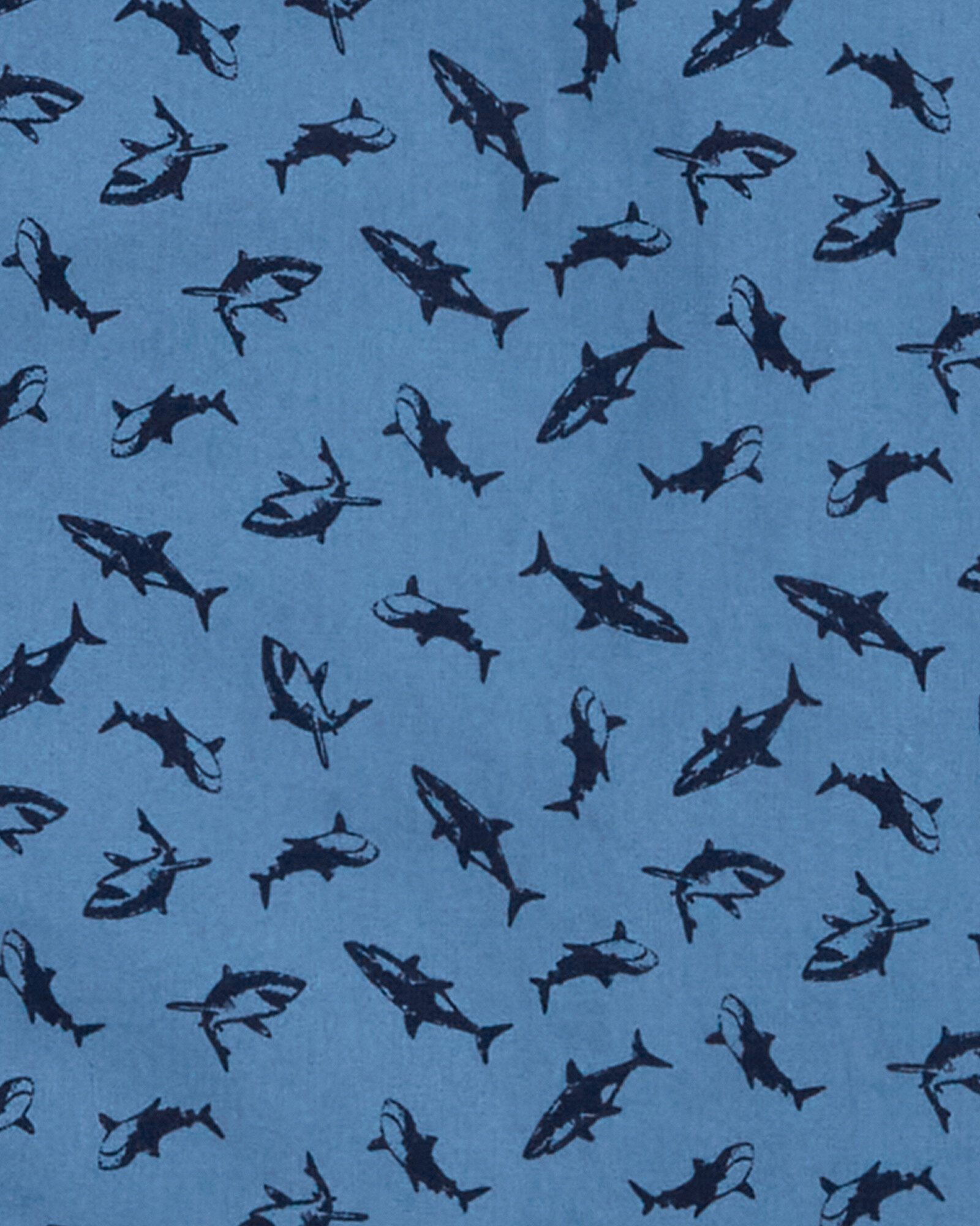 Camisa de algodón, manga corta diseño tiburones Camisa de algodón, manga corta diseño tiburones