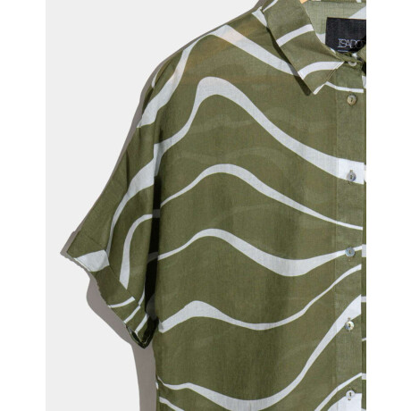 Camisa Con Estampa Combinacion Multicolor