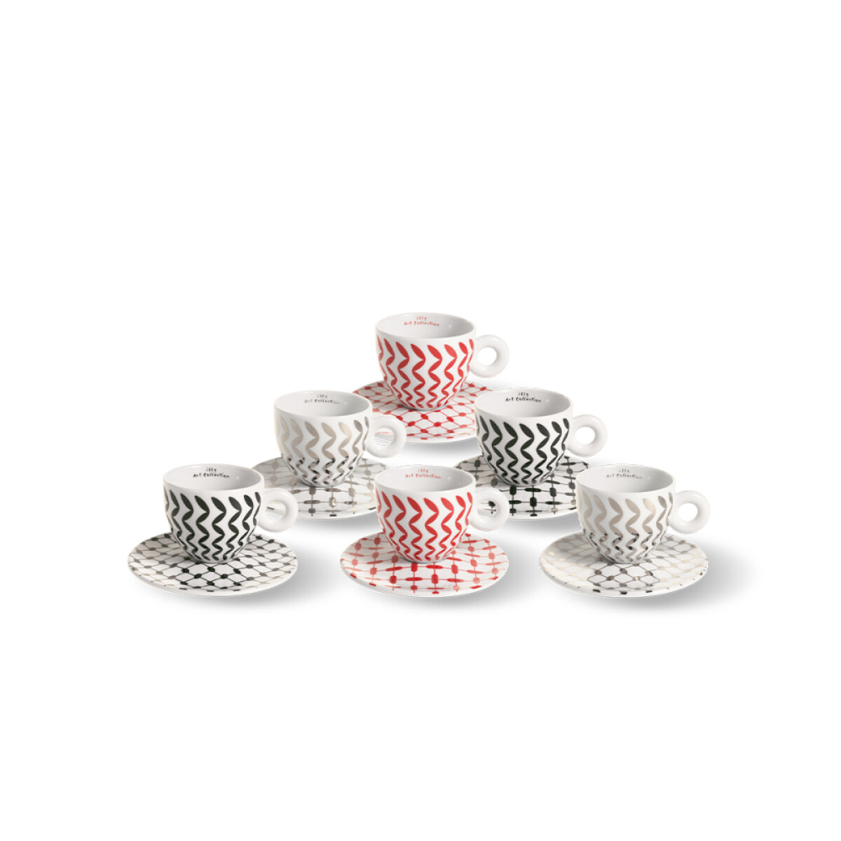 Set de 6 tazas para cappuccino: Hatou illy Art Collection 