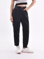 JEAN CHAR MOM FIT NEGRO