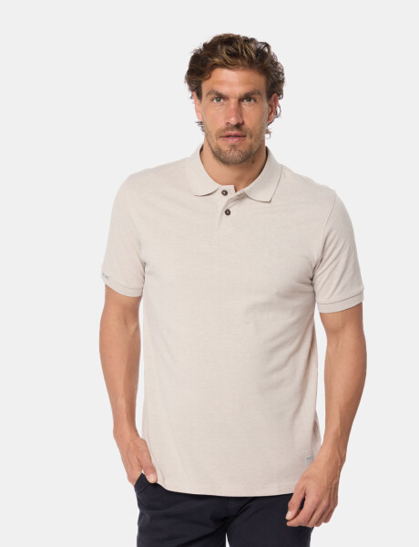 REMERA POLO PIQUE LISA Beige