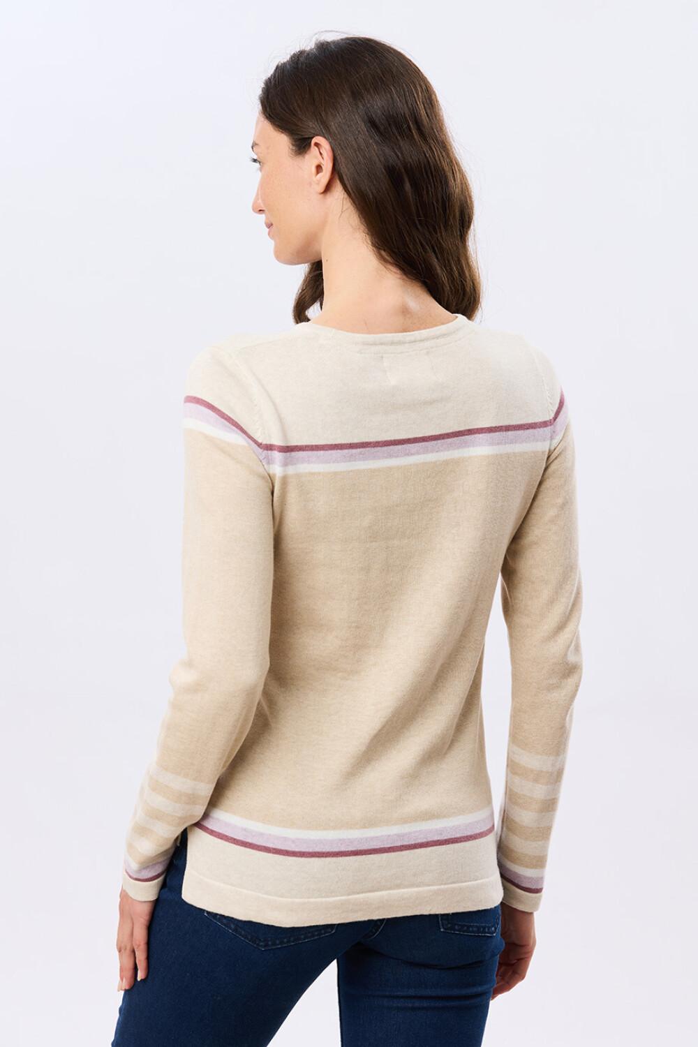 BUZO TEJIDO RAYADO Beige