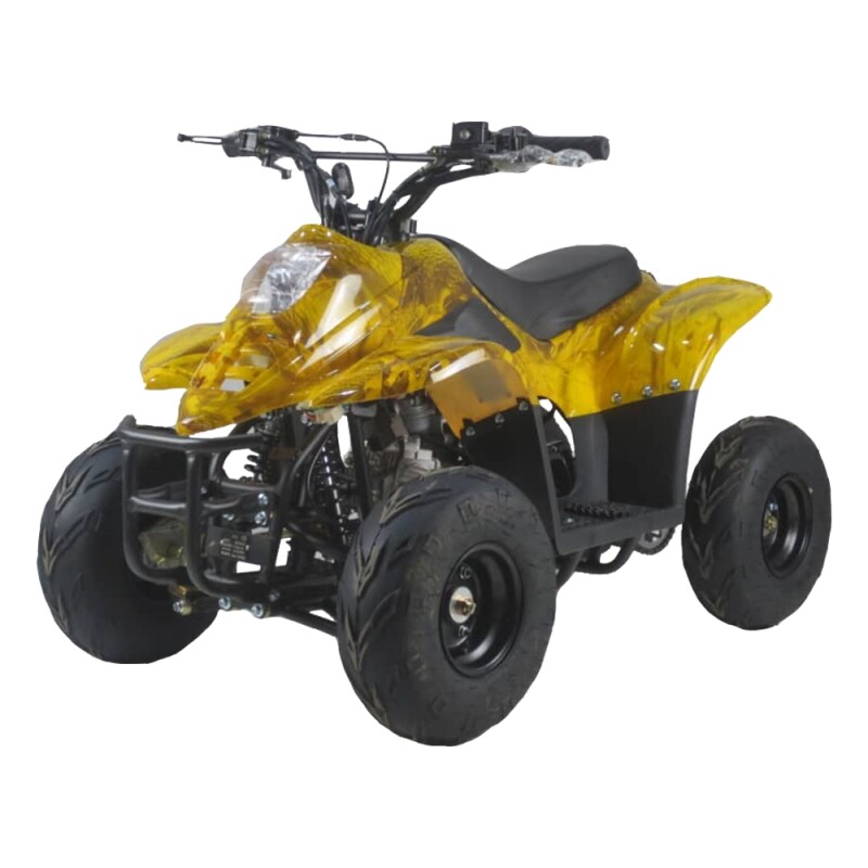 Moto Cuatriciclo Mini Atv Hunter 110 Pro Racing ( 4 Tiempos ) Amarillo.