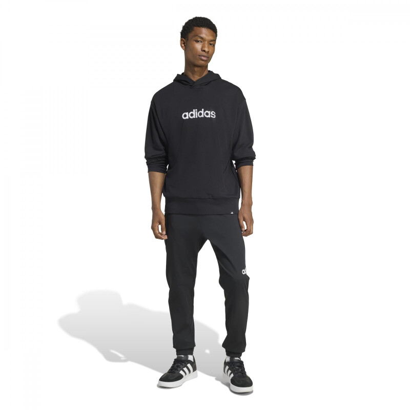 Canguro Adidas M LIN HD Hombre KE1415 Negro-blanco