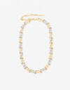 Collares Cortos Metal Collar Corto Eslabones Biplating - Plateado