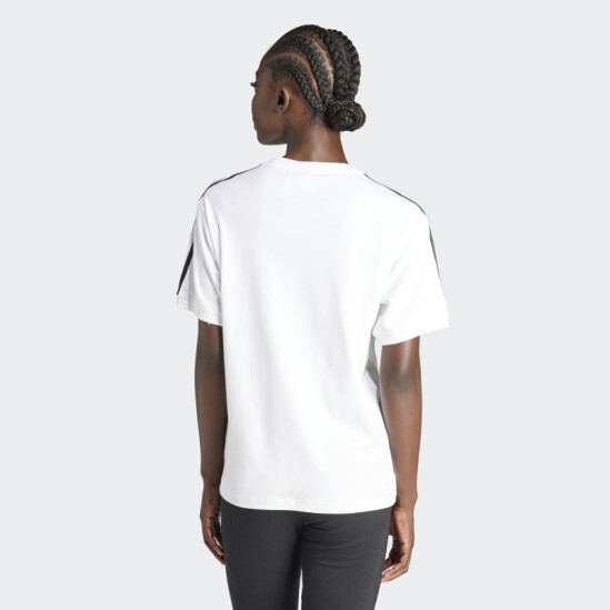 Remera Adidas 3 Rayas Blanco