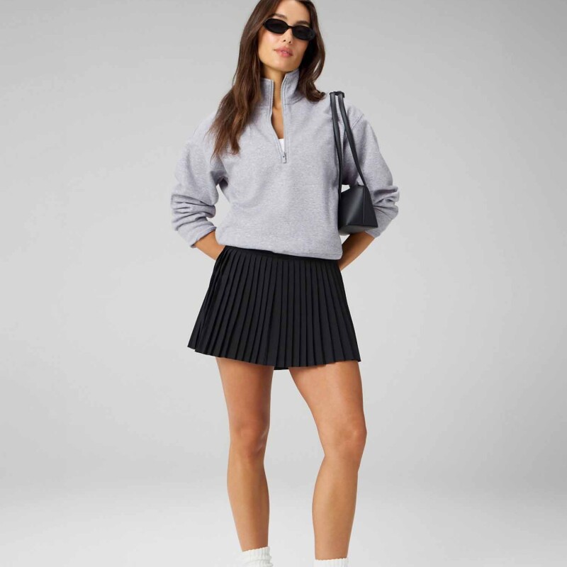 Falda Con Malla Hot Shot Pleated Skirt Classic Mini Mujer Black