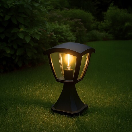 BOLARDO EXTERIOR GRANADA SMALL Bolardo Exterior Granada Small Negro