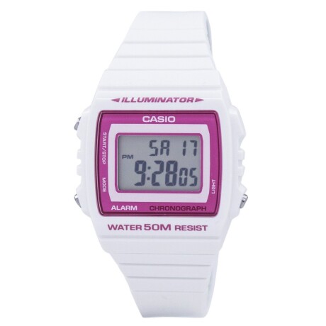 Reloj digital multifunción Casio Resistente al agua Blanco,Rojo,Rosa