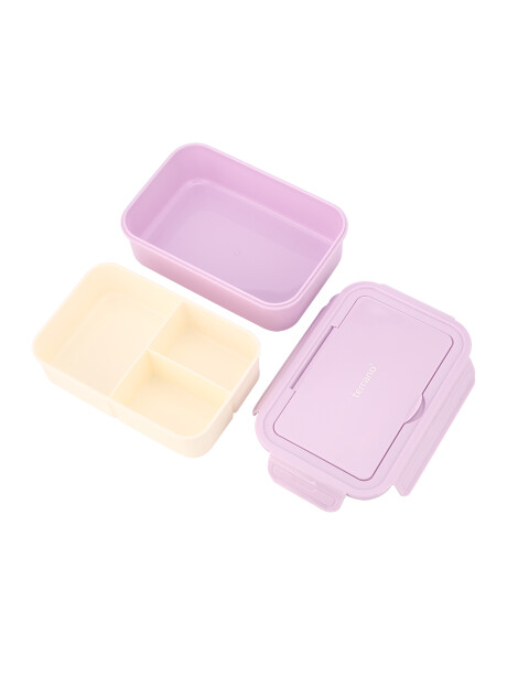 Lunchbox Con Cubiertos Lila
