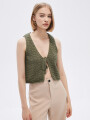 Tops Titik Verde Oliva Claro