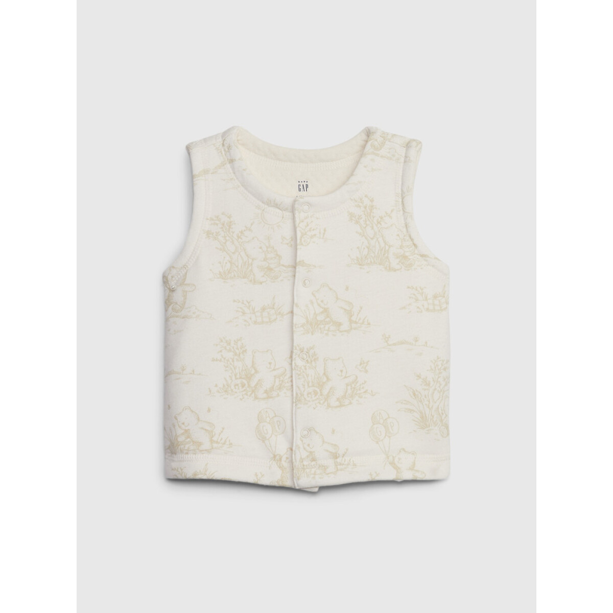 IE NB QUILTED REV VEST - NEW OFF WHITE 